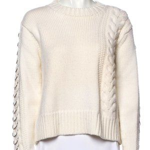 EDUN Heavy Chunky Cable Knit Wool Sweater